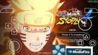 NARUTO ÚLTIMATE NINJA IMPACT PPSSPP MOD STORM4  DLC/ SKINS 3D 2024