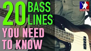 20 Bass LInes You NEED To Know