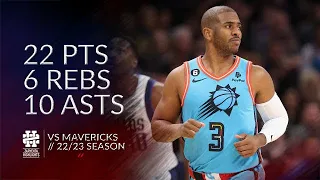 Chris Paul 22 pts 6 rebs 10 asts vs Mavericks 22/23 season