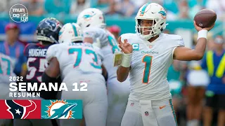 Houston Texans  vs. Miami Dolphins   | Semana 12 NFL 2022 | Resumen Highlights | 27 Nov, 22