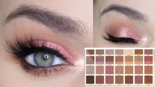 TARTE FULL BLOOM PALETTE TUTORIAL, Shimmery CORAL Eye Look!