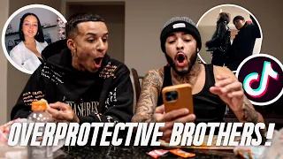 OVERPROTECTIVE Brothers React To Lil Sister’s CRINGEY TIK TOKS! 😭