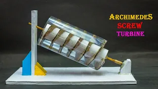 Science Project Ideas | Archimedes Screw Turbine