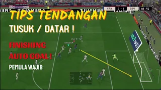 TIPS TENDANGAN DATAR / SUDUT SEMPIT / TIANG JAUH AUTO GOAL - PES PS 3