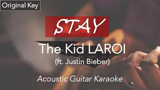 THE KID LAROI: Stay (featuring Justin Bieber) | Acoustic Guitar Karaoke