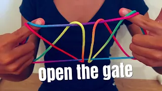 Ztringz touwfiguren: OPEN THE GATE (schuifdeuren)