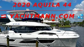 2020 Aquila 44  FOR SALE in FLORIDA - Never Chartered & Not a Storm boat - HD 1080p