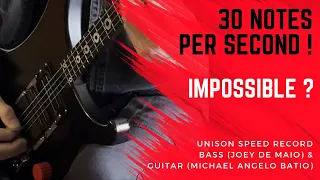 Playing 30 Notes Per Second 🎸Joey De Maio & Michael Angelo Batio Speed Record In Unison