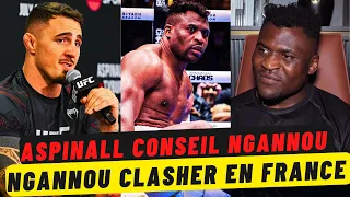 Tom Aspinall conseil Francis Ngannou, un boxeur français humilie Ngannou