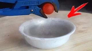 EXPERIMENT Glowing 1000 degree metal ball VS LIQUID NITROGEN