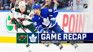Wild @ Maple Leafs 10/14 | NHL Highlights 2023