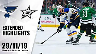 St. Louis Blues vs Dallas Stars | Nov.29, 2019 | Game Highlights