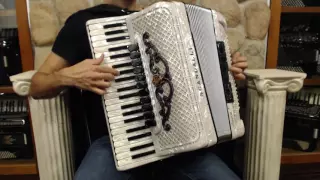 SCANSUPVIHWH - White Scandalli Super VI Piano Accordion LMMH 41 120 $8999