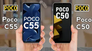 Poco C55 vs Poco C50 || Poco C50 vs Poco C55