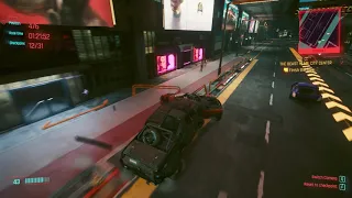 Cyberpunk 2077® - Driving with Claire through Rainy Night City with RTX