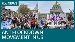 The anti-lockdown movement: a very American protest amid coronavirus pandemic | ITV News