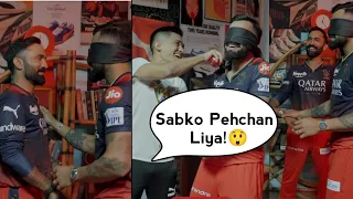 Virat Kohli play blindfolded game in RCB camp.😎🤔 #viratkohli #rcb #ipl2023 #sunilchhetri