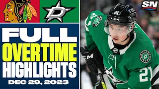 Chicago Blackhawks at Dallas Stars | FULL Overtime Highlights - December 29, 2023