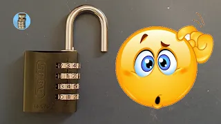 (picking 771) Out-of-the-package: Reset code of an open combination padlock