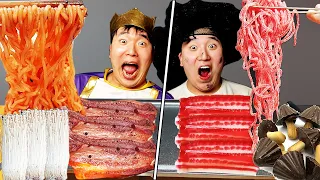 Samgyeopsal chocolate Gummy Pork Belly Bbimmyeon MUKBANG ASMR EATING SHOW