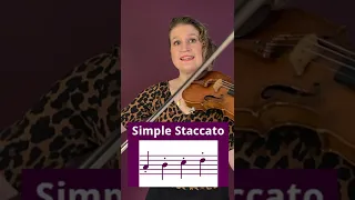 SIMPLE STACCATO violin bowing technique