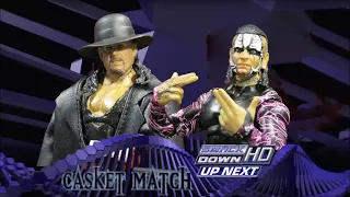 Jeff Hardy vs The Undertaker Casket Match Smackdown WWE Stop Motion Full Match