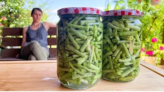 Traditional European recipe for Pickled Green Beans