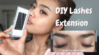 DIY lashes extension at home | Permanent individual extension