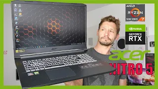 Acer Nitro 5 : rapport qualité/prix excellent pour un Ryzen 7 et RTX 3070 ! [Test]