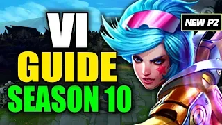 HOW TO PLAY VI SEASON 10 - (Best Build, Runes, Playstyle) - S10 Vi Gameplay Guide