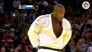 Judo Grand Slam Paris 2013: Final +100kg   RINER, Teddy (FRA) -  KIM, Sung-Min (KOR)