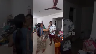 #throwback Pavithra surprises for Vinothbabu Birthday|Midnight cake cutting in his house😂♥️|