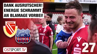 Dank Ausrutscher! Cottbus schrammt an Blamage vorbei: Energie - Eilenburg | Regionalliga Nordost