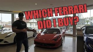 Which Ferrari did I buy? Showroom Tour & Lunch