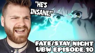 HE'S STRONG!!??!! | FATE/STAY NIGHT | UNLIMITED BLADE WORKS | EPISODE 10 | NEW ANIME FAN REACTION!