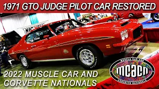 1971 Pontiac GTO Judge 455 4-Speed Pilot Car Restored at MCACN  Muscle Car Of The Week