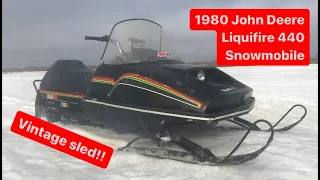 1980 John Deere Liquifire 440 snowmobile