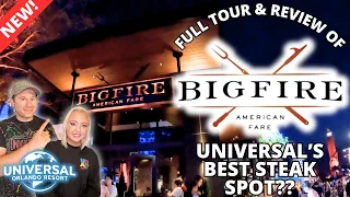Bigfire Restaurant at Universal Orlando's City Walk: FULL Tour & Review | Steaks & More | 2024