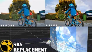 Nuke sky replacement using camera tracking || sky replacement in nuke || EKKA Fx ||