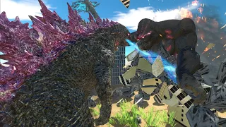 Evolved Godzilla vs. Evolved Kong! - Animal Revolt Battle Simulator