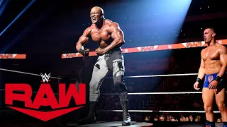 Theory attacks Bobby Lashley during a Pose-Down challenge: Raw, June 13, 2022