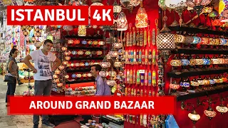 Grand Bazaar Istanbul 2022 12 October Walking Tour|4k UHD 60fps