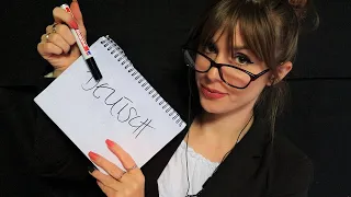 ASMR GERMAN TEACHER ROLE PLAY - learn Deutsch with me