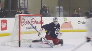 ELVIS MERZLIKINS mic'd up at training camp