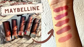 These LIPSTICKS are MUST for Brown Skin? | Maybelline Color Sensational Creamy Matte favs