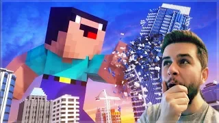 REACTING TO GIANT DERP MINECRAFT MOVIE! Minecraft Animations!