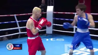 24-04-24(51kg)BOXING SERBIA Belgrade Quarterfinals RED OMER Ametovic SRB VS BLUE DAVIT Japaridze GEO