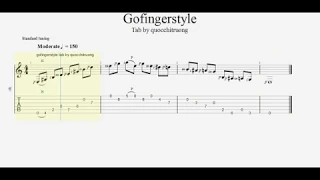 Gofingerstyle lesson - Guitar pro tab -Link tab for starter