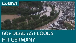 Germany flooding: Angela Merkel 'grieves' as at least 60 dead and dozens missing | ITV News