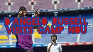 D'Angelo Russell visits the Camp Nou | BarçaFansTV